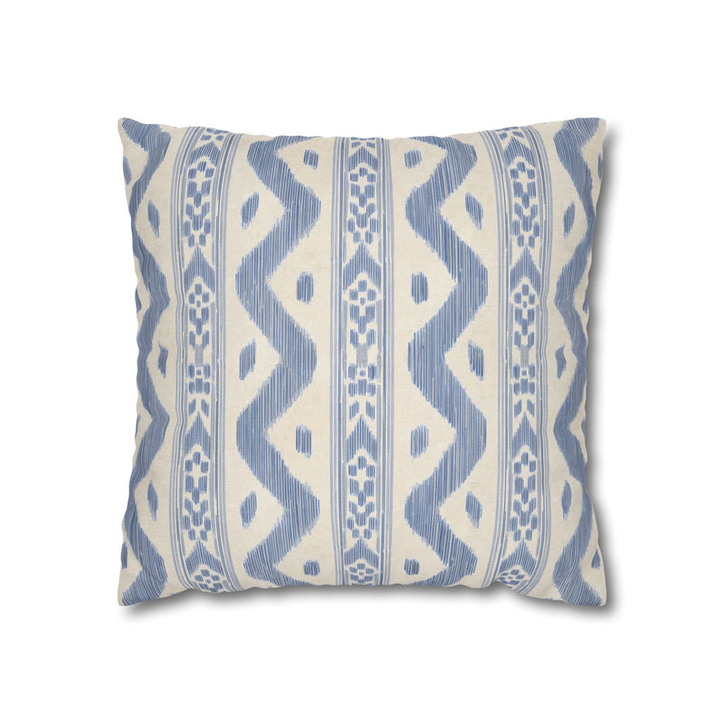 Coastal Boho Square Pillowcase - Spun Polyester with Chic Pattern