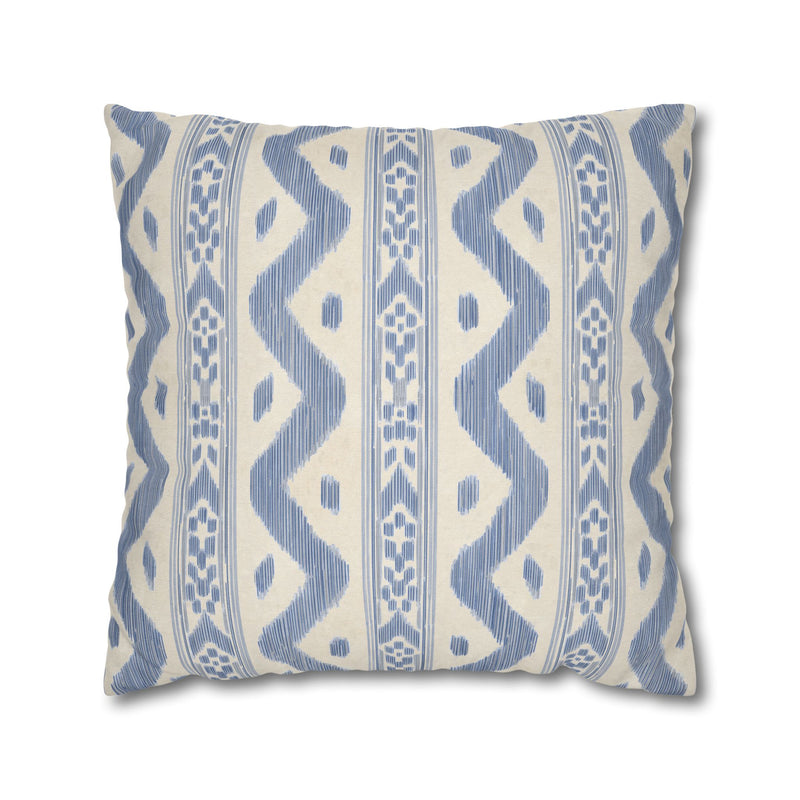 Coastal Boho Square Pillowcase - Spun Polyester with Chic Pattern