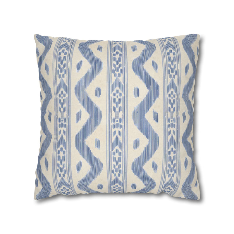 Coastal Boho Square Pillowcase - Spun Polyester with Chic Pattern