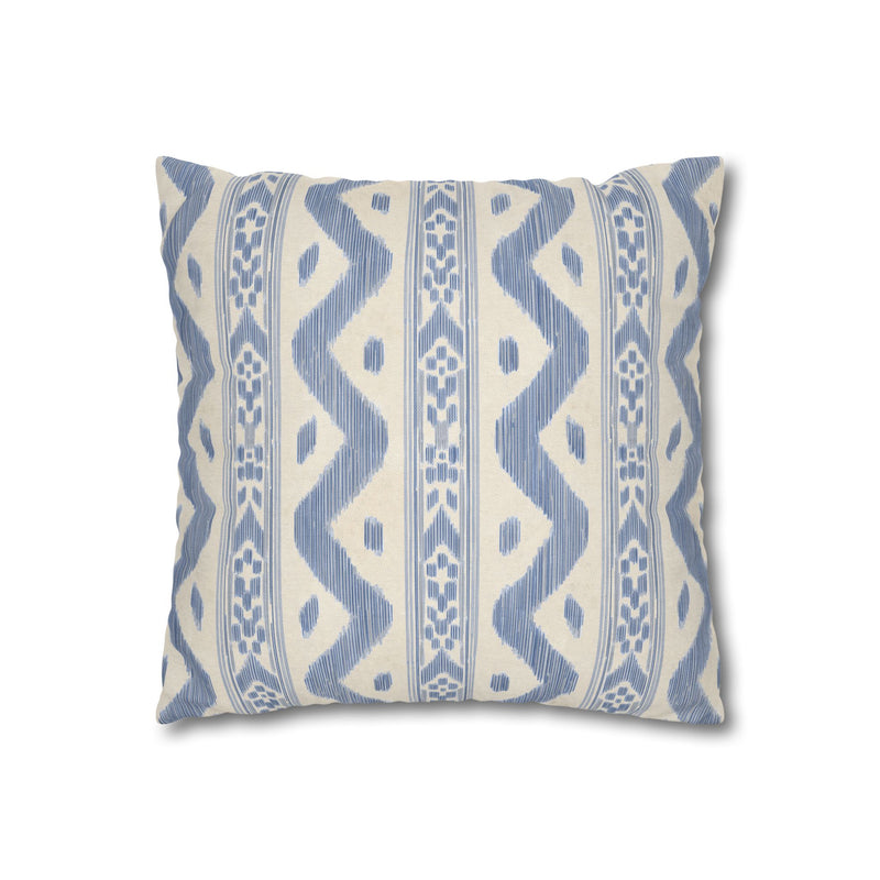 Coastal Boho Square Pillowcase - Spun Polyester with Chic Pattern