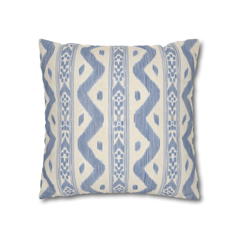 Coastal Boho Square Pillowcase - Spun Polyester with Chic Pattern