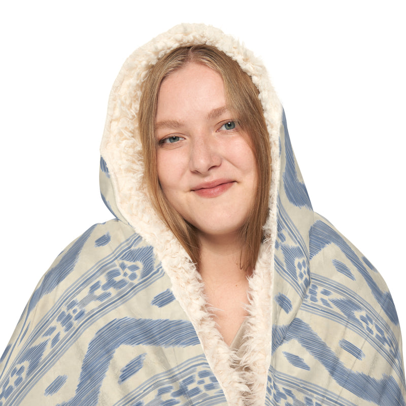 Cozy Patterned Snuggle Blanket with Hood