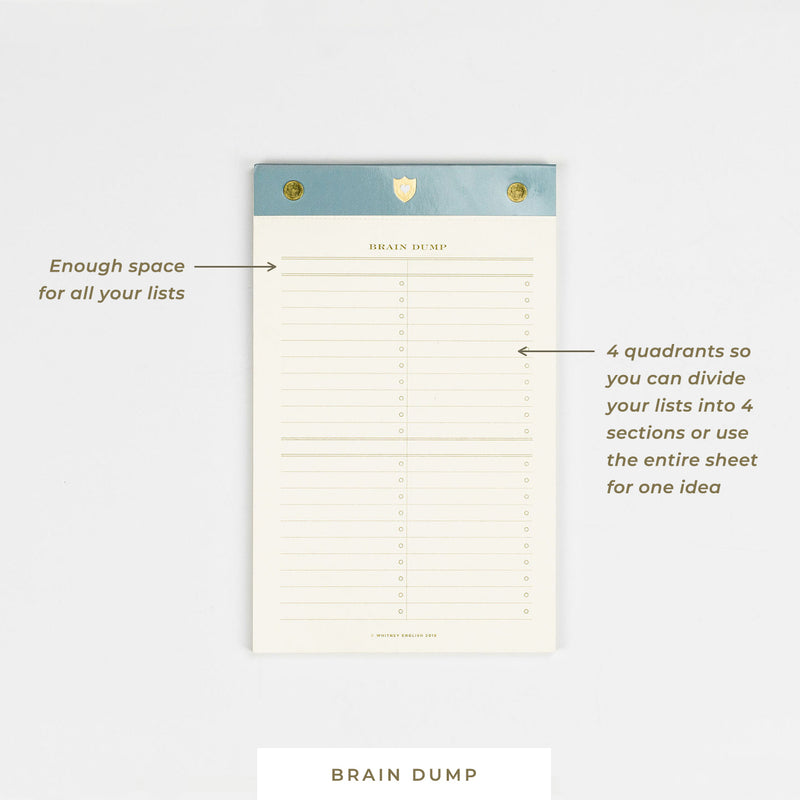 Notepad • Brain Dump