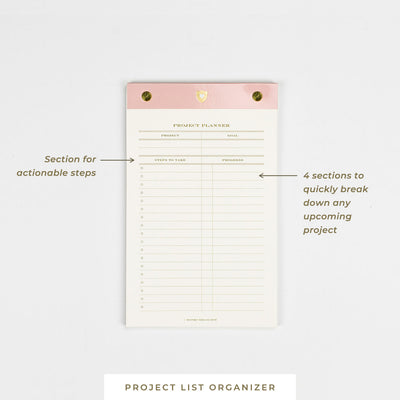 Bloc de notas • Organizador de lista de proyectos