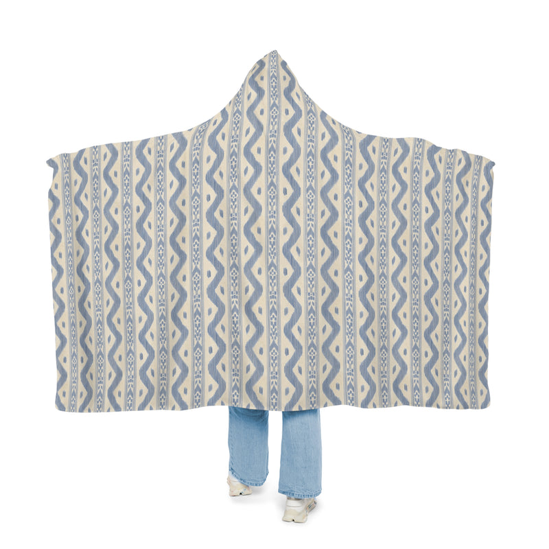 Cozy Patterned Snuggle Blanket with Hood