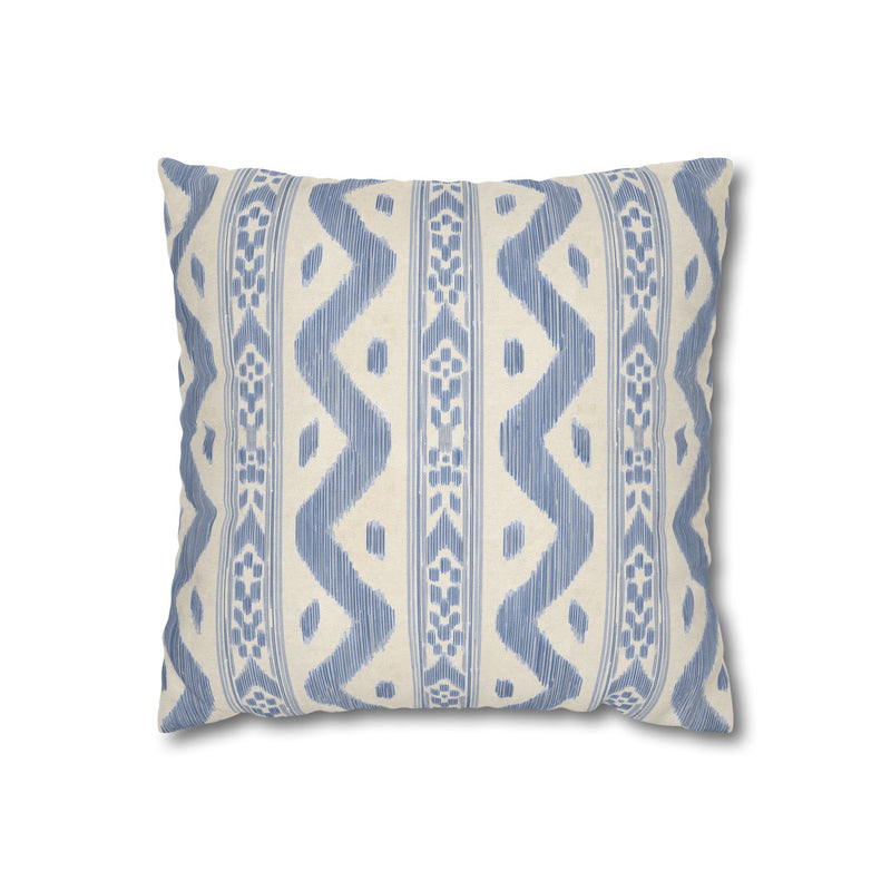 Coastal Boho Square Pillowcase - Spun Polyester with Chic Pattern