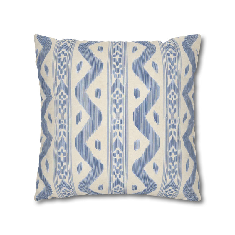 Coastal Boho Square Pillowcase - Spun Polyester with Chic Pattern