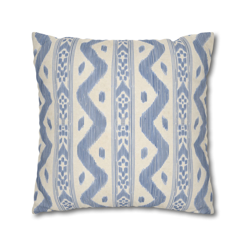 Coastal Boho Square Pillowcase - Spun Polyester with Chic Pattern