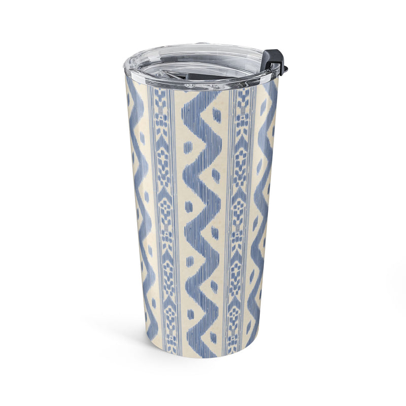 Boho Zigzag Tumbler 20oz - Insulated Travel Mug for Stylish Hydration