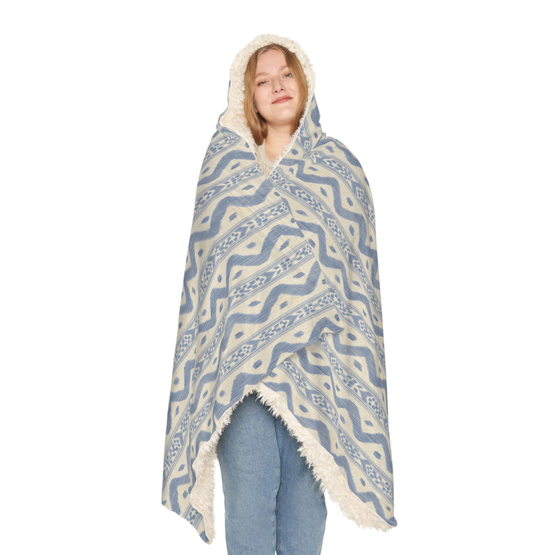 Cozy Patterned Snuggle Blanket with Hood