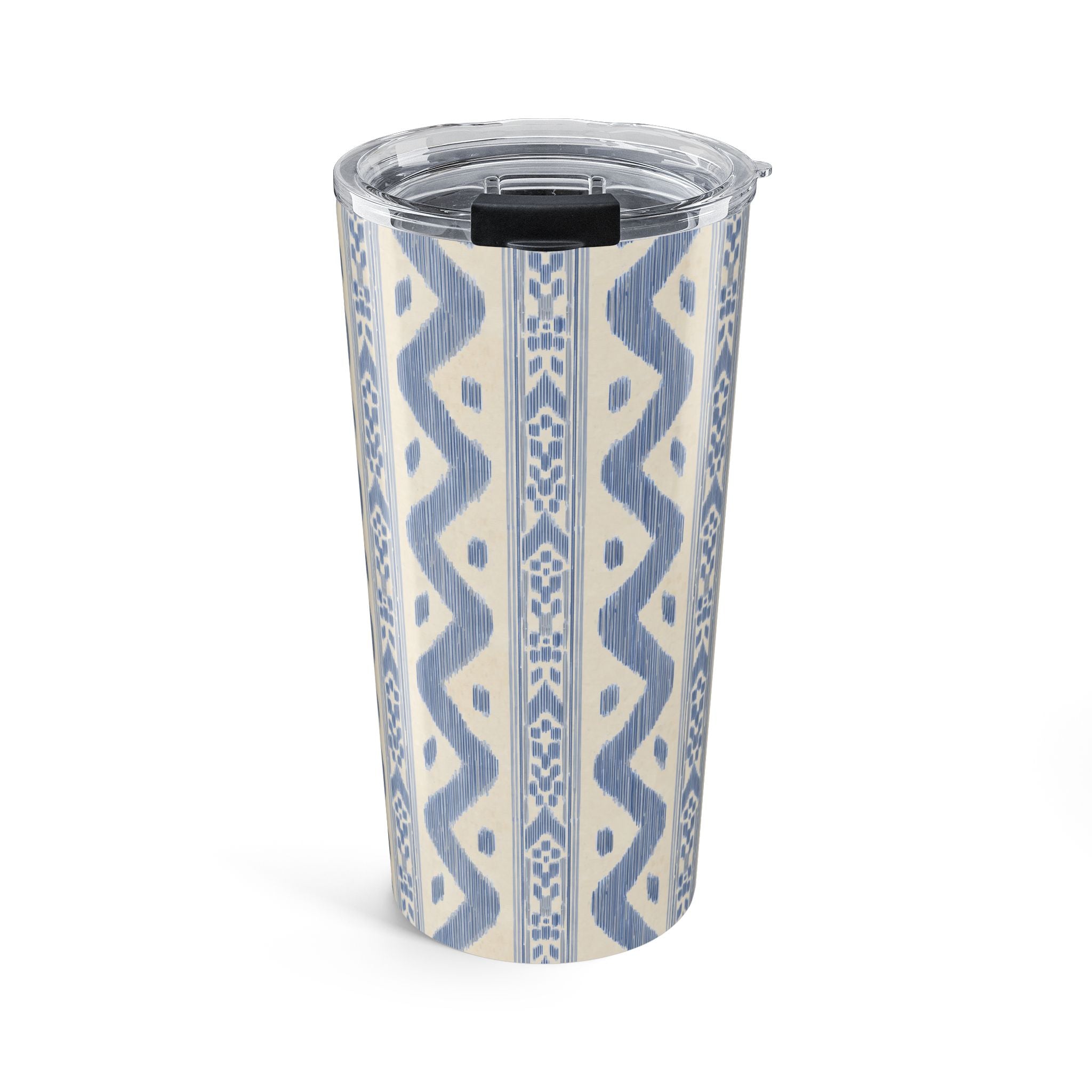 Boho Zigzag Tumbler 20oz - Insulated Travel Mug for Stylish Hydration