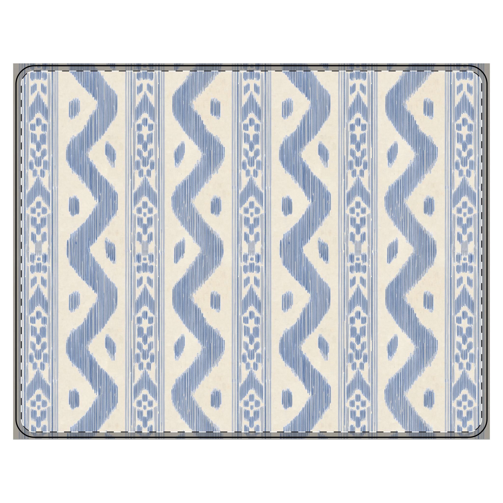 Stylish PU Leather Mouse Mat - Modern Geometric Design for Home Office