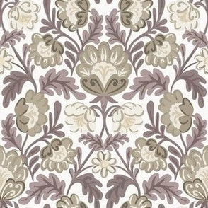 Aesthetic Damask Brown ...