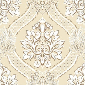 Antoinette Damask Creme...