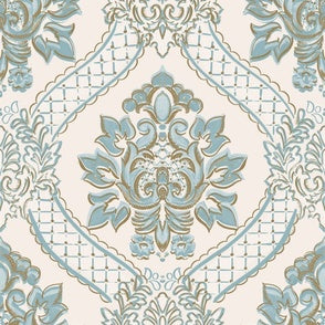 Antoinette Damask Ice