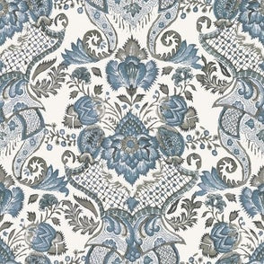 Arabian Damask Blue and...