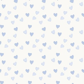 Baby Hearts Muted Blue