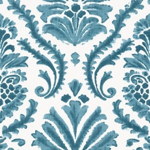 Belle Meade Damask Aqua