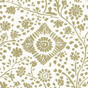 Block Print Tile Khaki