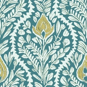 Block Print Vine Caribbean