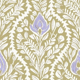 Block Print Vine Mustard