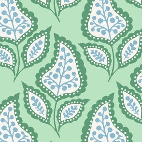 Blossom Paisley Mint an...