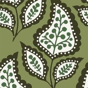 Blossom Paisley Olive 6