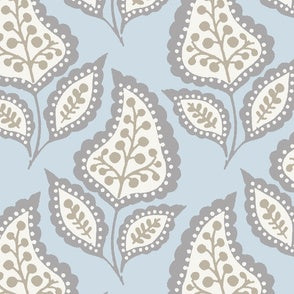 Blossom Paisley Silver