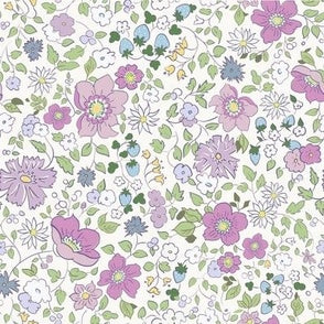 British Floral Tile 6