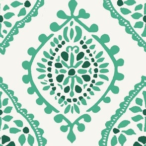 Carter Block Print Jade