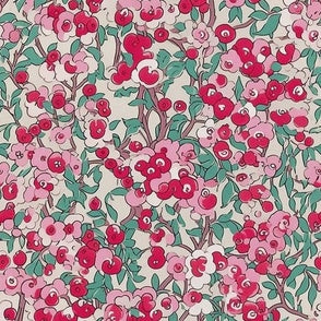 Cherries Ditsy Print