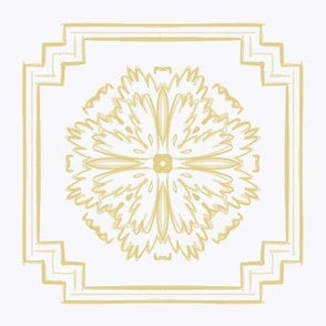 Chrysanthemum Tile Gold