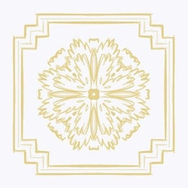 Chrysanthemum Tile Gold