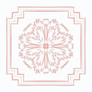 Chrysanthemum Tile Peach