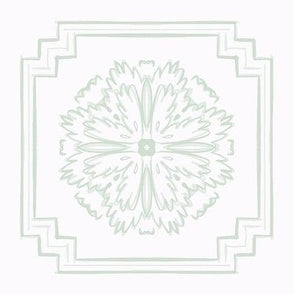 Chrysanthemum Tile Seafoam