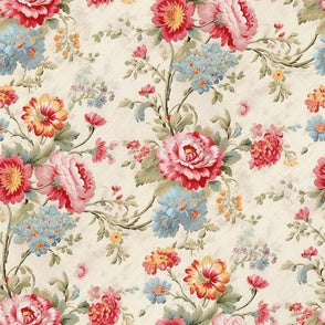 Clara Chintz Ecru