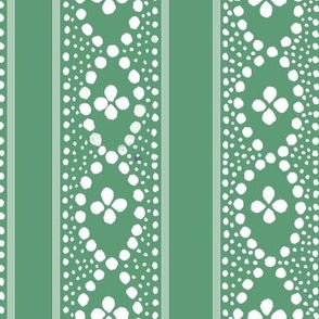 Clara Stripe Kitchen Green