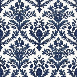 Classic Florals Deep Blue