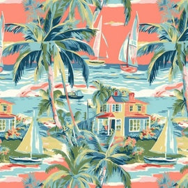 Coastal Town Toile