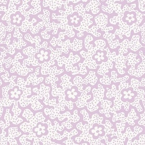 Coral Floral Dotted Lilac