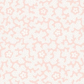 Coral Floral Dotted Shell