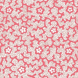 Coral Floral Dotted Sunset