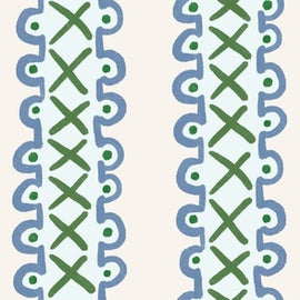 Cross Stitch Stripe Blu...