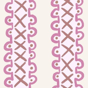 Cross Stitch Stripe Rose