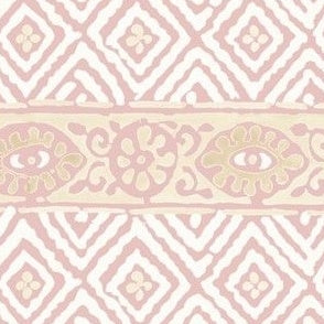 Diamond Blockprint Blush