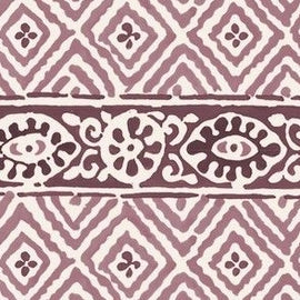 Diamond Blockprint Plum