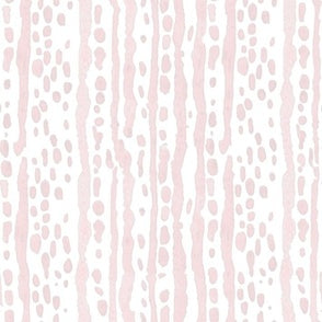 Dot Dash Stripe Pale Pink