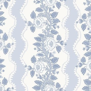 Etta Floral Stripe Delft