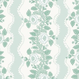 Etta Floral Stripe Teal...