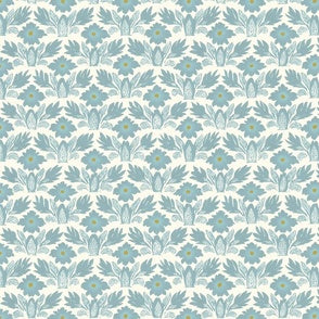 Fanny's Floral Dusty Blue